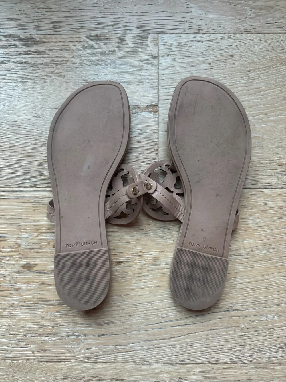 🔥TORY BIRCH Miller sandales Sz 9 nude
